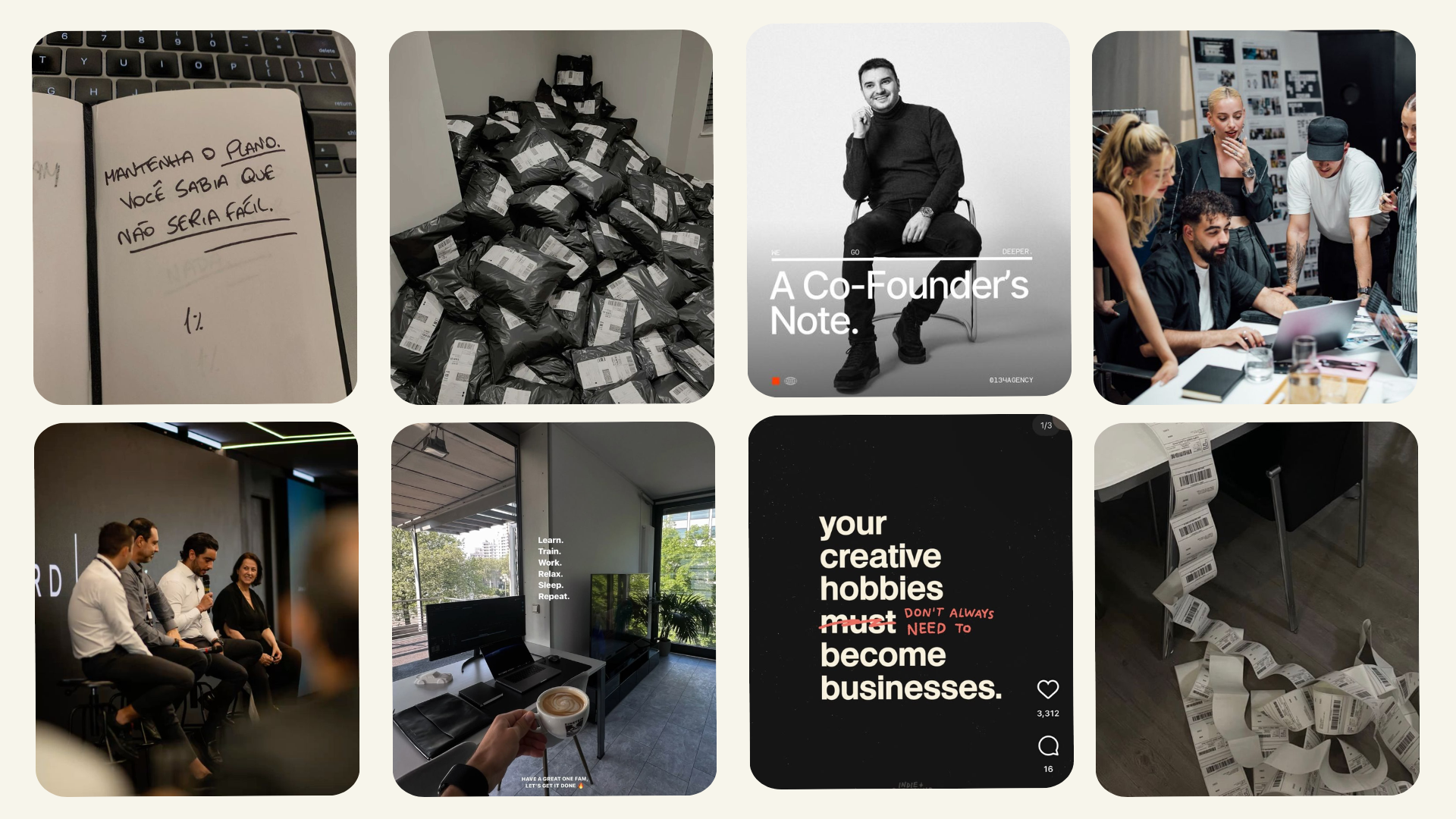 Mood Board Visual Thiago Franco